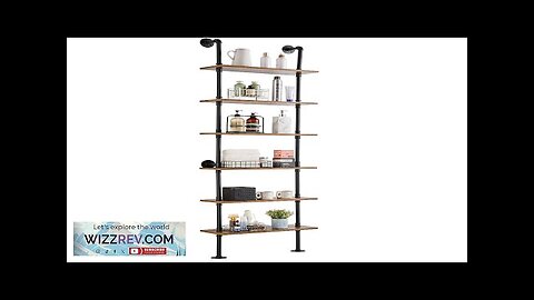 VEVOR Industrial Pipe Shelf 6 Tier 24x9.84in Wall-Mount for Kitchen Bedroom Review