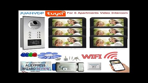 Tuya 2/3/4/5/6/8/10/12 Lines Apartments Home Video Intercom with Rfid Access Contro Camera Review