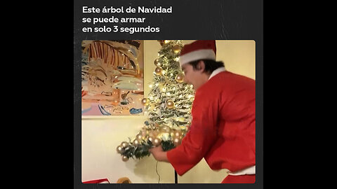 🤔¿Es éste el árbol de Navidad montado más rápidamente del mundo?