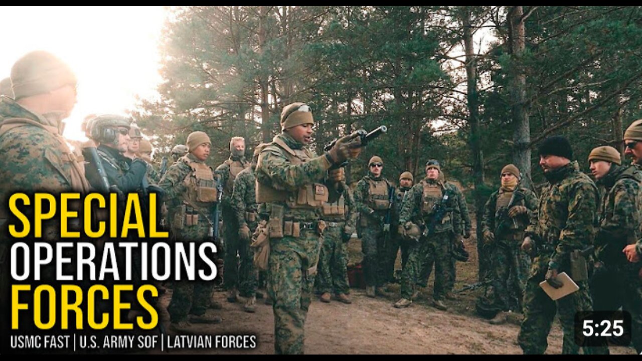 U.S. Marines FAST Co. & U.S. Army SOF Conduct Live-Fire Drill in Latvia (2025)