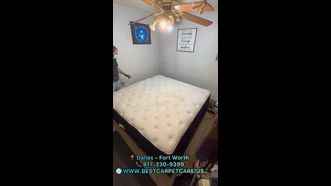 Mattress Deep Cleaning: Odor & Stain Removal Transformation 📍 Dallas – Fort Worth