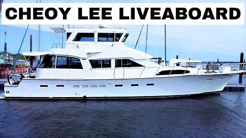 1988 72' Cheoy Lee | Cockpit Motor Yacht | Harbor Yacht Tours