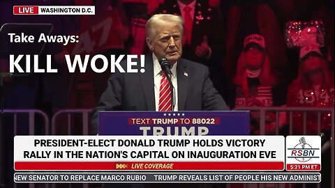 President Trump Speaks at Inauguration Eve Rally in Washington D.C. - 1/19/25