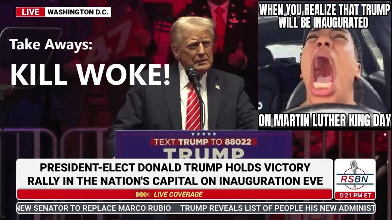 President Trump Speaks at Inauguration Eve Rally in Washington D.C. - 1/19/25