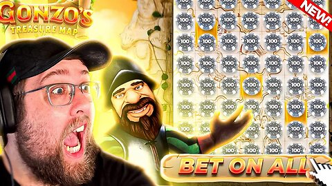 INSANE BETS ON NEW GONZO TREASURE MAP GAME SHOW!