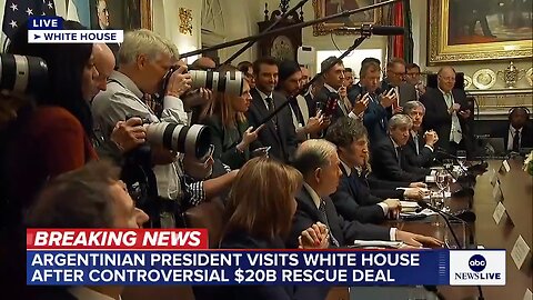 President Trump takes a question about the Gaza Peace Deal