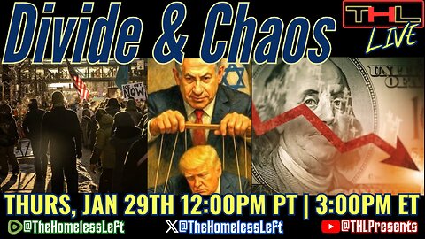 New Alex Pretti Footage Escalates Tribal Friction, TPUSA/Erika Kirk Mossad Problem, TikTok Mass Exodus, US Dollar COLLAPSE | THL LIVE Thurs, Jan 29th 12pm pst