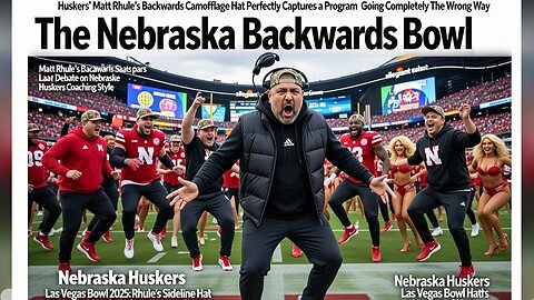 Nebraska Football's Coach Rhule's Backwards Camouflage Hat Symbolizes a Program Going the Wrong Way