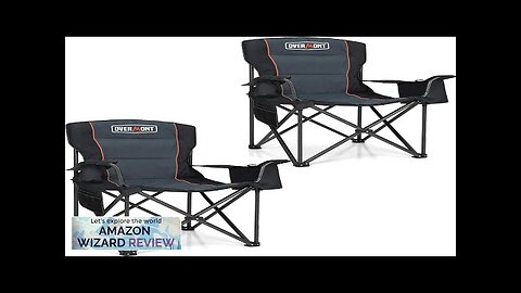 Overmont Oversized Folding Camping Chair 2Pack 450lbs Support with Padded Cushion Review