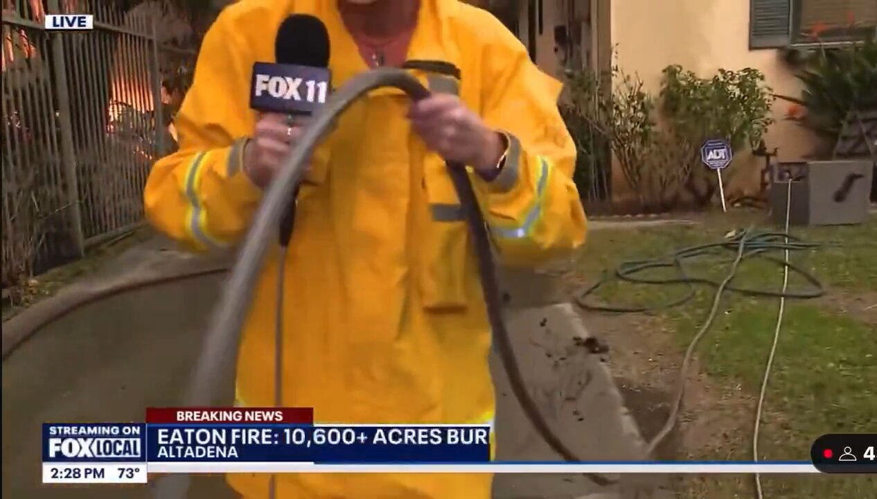 Fire Trucks are using residential homes to fill up their fire trucks