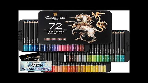 Castle Art Supplies 72 Colored Pencils Set | Quality Soft Core Colored Review