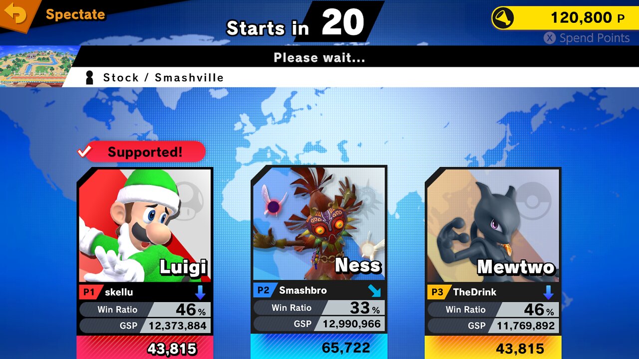 SSBU Online Spectator Mode with Special Characters Quickie 11/25/25 (with Halloween and Xmas Chars)