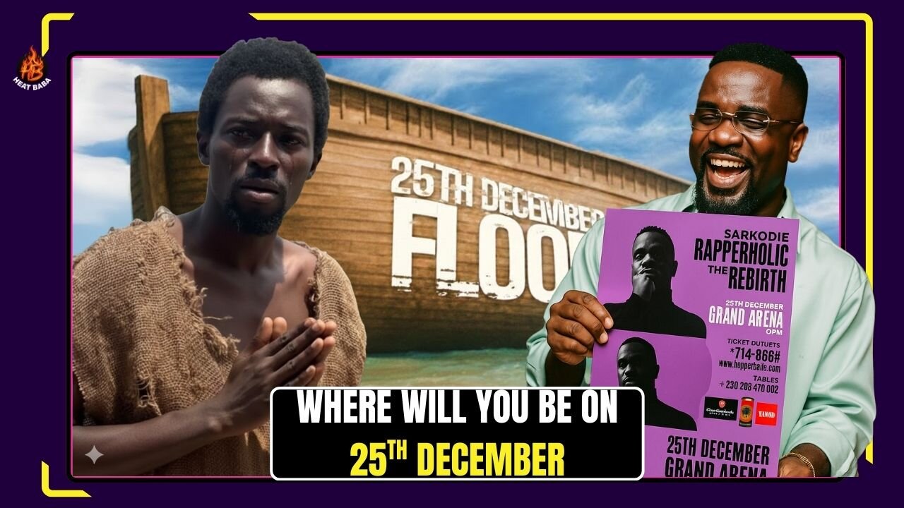 Ebo Noah’s Ark OR Sark Rapperholic? Ebo Noah prophecy falls on the same day as Sarkodie Rapperholic