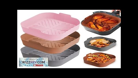 21CM Silicone Air Fryers Liner Basket Square Reusable AirFryers Pot Tray Heat Review