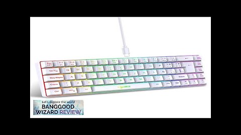 HXSJ V200 69-Keys RGB Wired Gaming Keyboard Spanish Gamer Keyboard USB Type-C Review