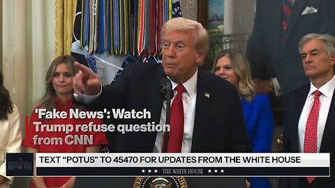 'Fake News': Watch Trump REFUSE Question From CNN