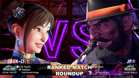 Kuya Kalbo SF6 Ranked Roundup. Chun Li Master Rank [Hori Fight Stick]