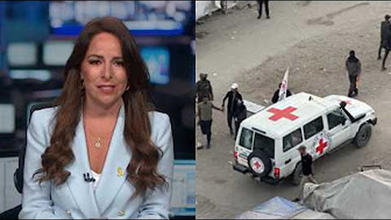 Tv host breaks down when hostages released.