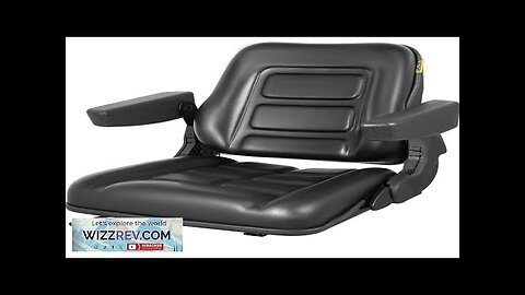 VEVOR Universal Forklift Seat Black PVC Tractor Seat 6"/150MM Adjustable Mower Seat Review