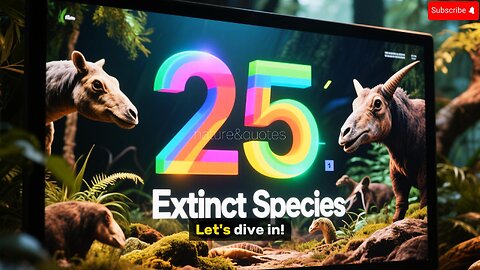 25 extinct animals you did not know about