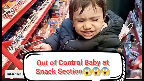 Out Of Control Baby at Grocery Store