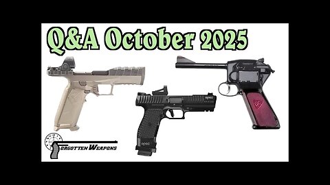 Q&A October 2025: Weird Pistols & Future Plans