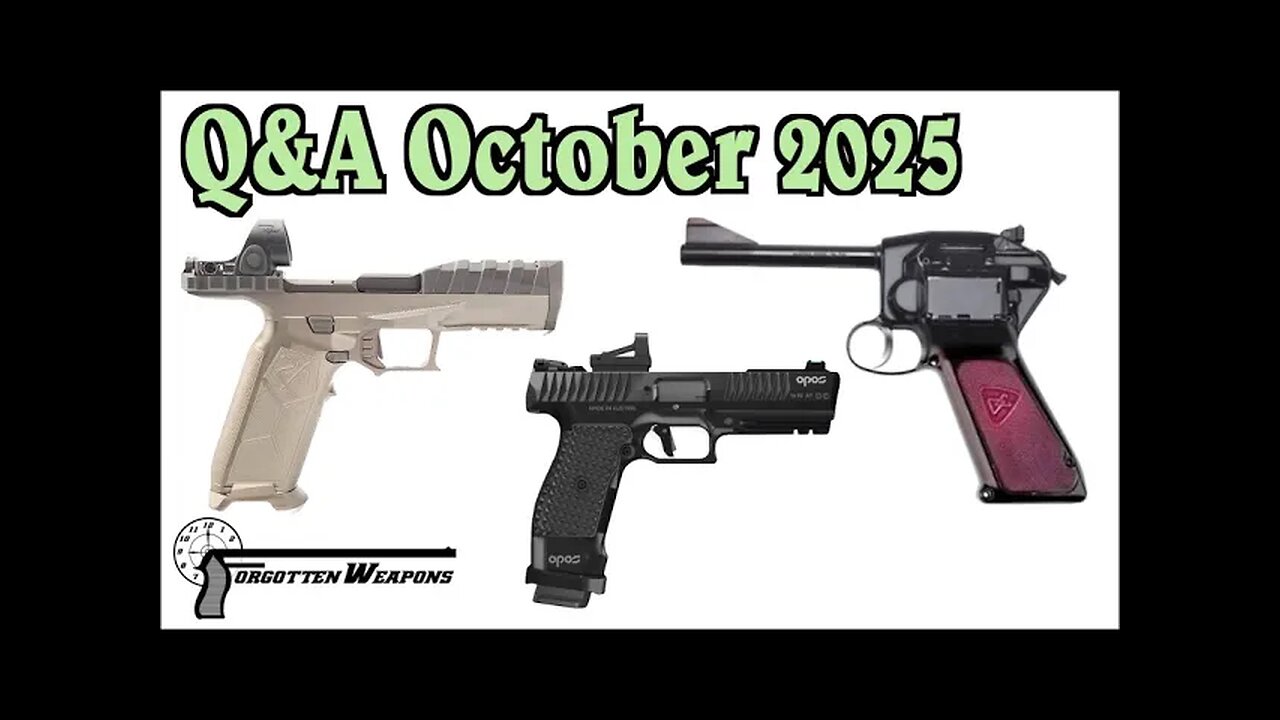 Q&A October 2025: Weird Pistols & Future Plans