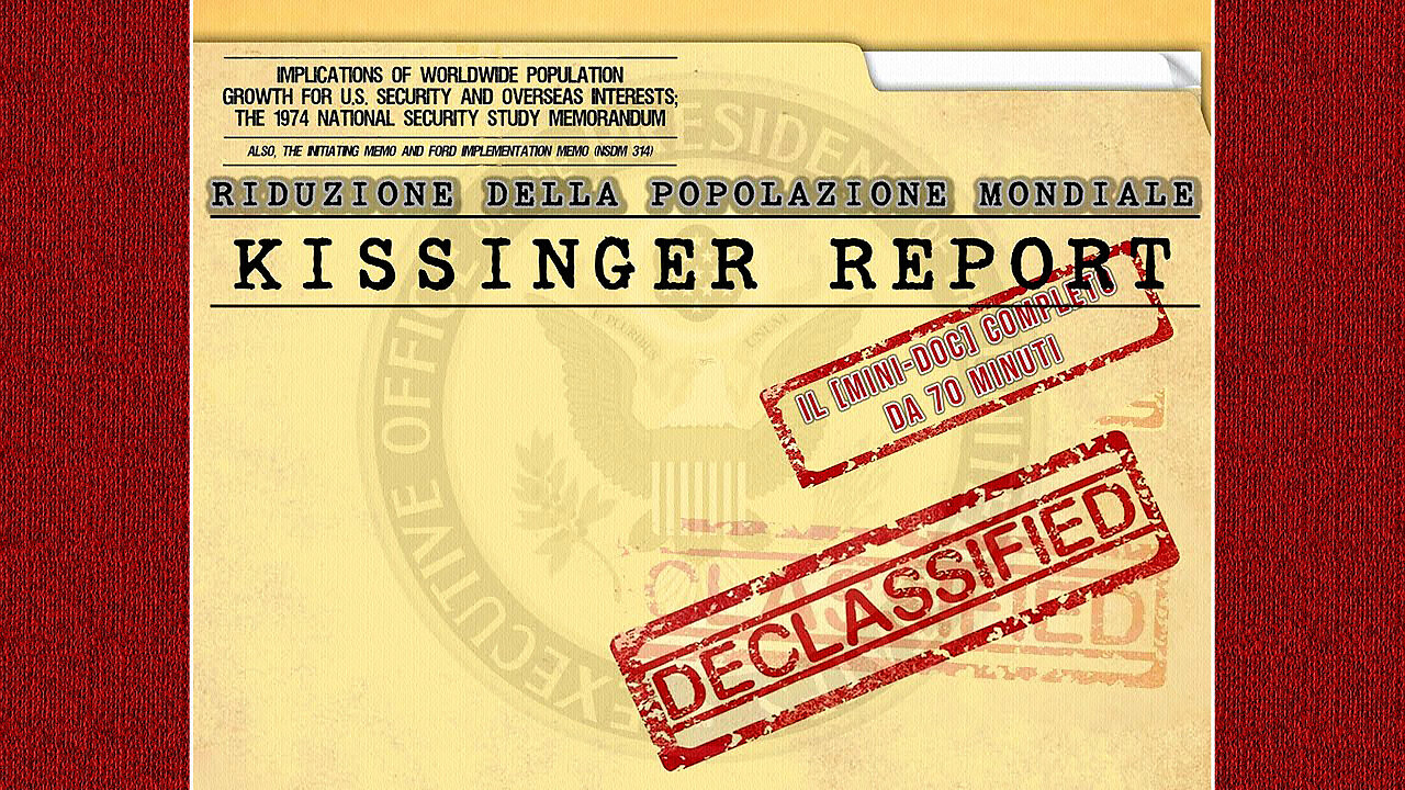 🛑“COME RIDURRE LA POPOLAZIONE MONDIALE!!” =Dalla diseducazione sessuale per i bambini -fin dalla più tenera età-, per proseguire con azioni mirate sulle donne passando attraverso la vasectomia per gli uomini=