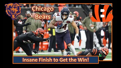 Insane Finish To Get the Win l Bears Week 9 Post Game vs Bengals l Da Bears With Dark