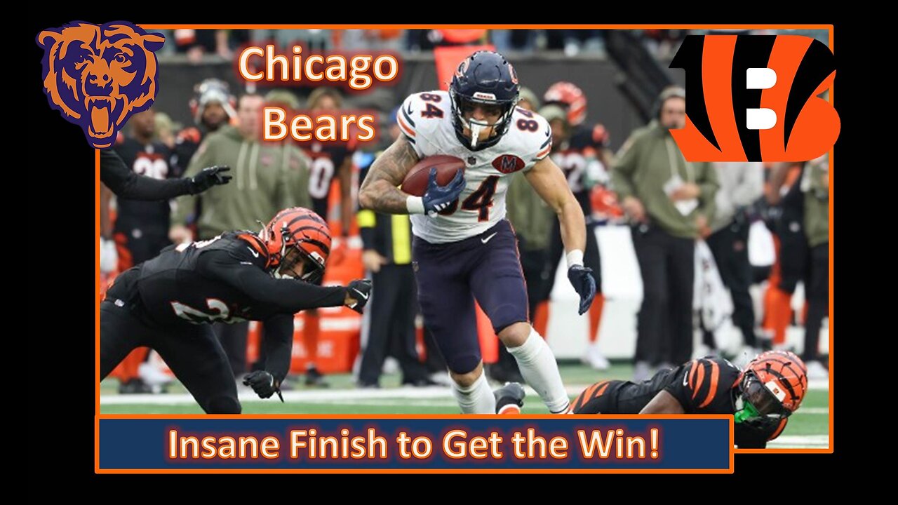 Insane Finish To Get the Win l Bears Week 9 Post Game vs Bengals l Da Bears With Dark