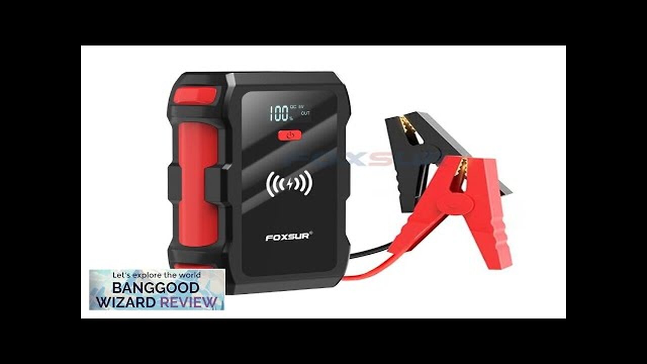 FOXSUR 26800mAh Jump Starter 12V Power Bank Car Emergency Startup Power Supply Review