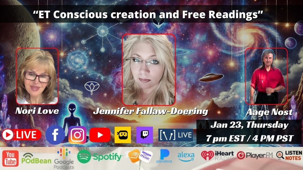 “ET Conscious creation and Free Readings” With Jennifer Fallaw