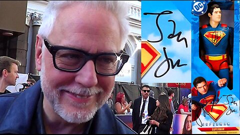 JAMES GUNN ⭐️ signed Superman toy donated to charity ❤️ Christopher and Dana Reeve Foundation 💛