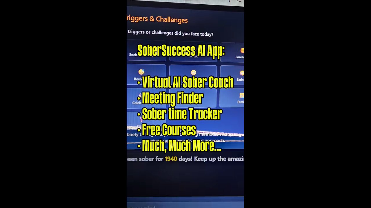 🤳- Our SoberSuccess AI App Will Be Launching Real Soon... #SoberApp #StaySober #NewApp #ComingSoon