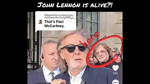 IS JOHN LENNON PRETENDING TO BE ALIVE ?