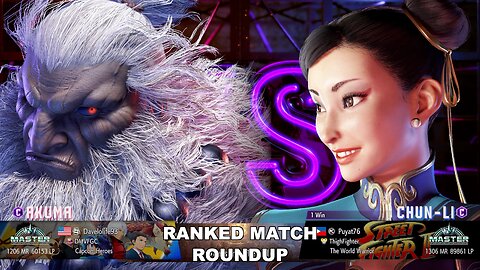 Kuya Kalbo SF6 Ranked Match Roundup. Chun Li Master Rank [Hori Fight Stick]