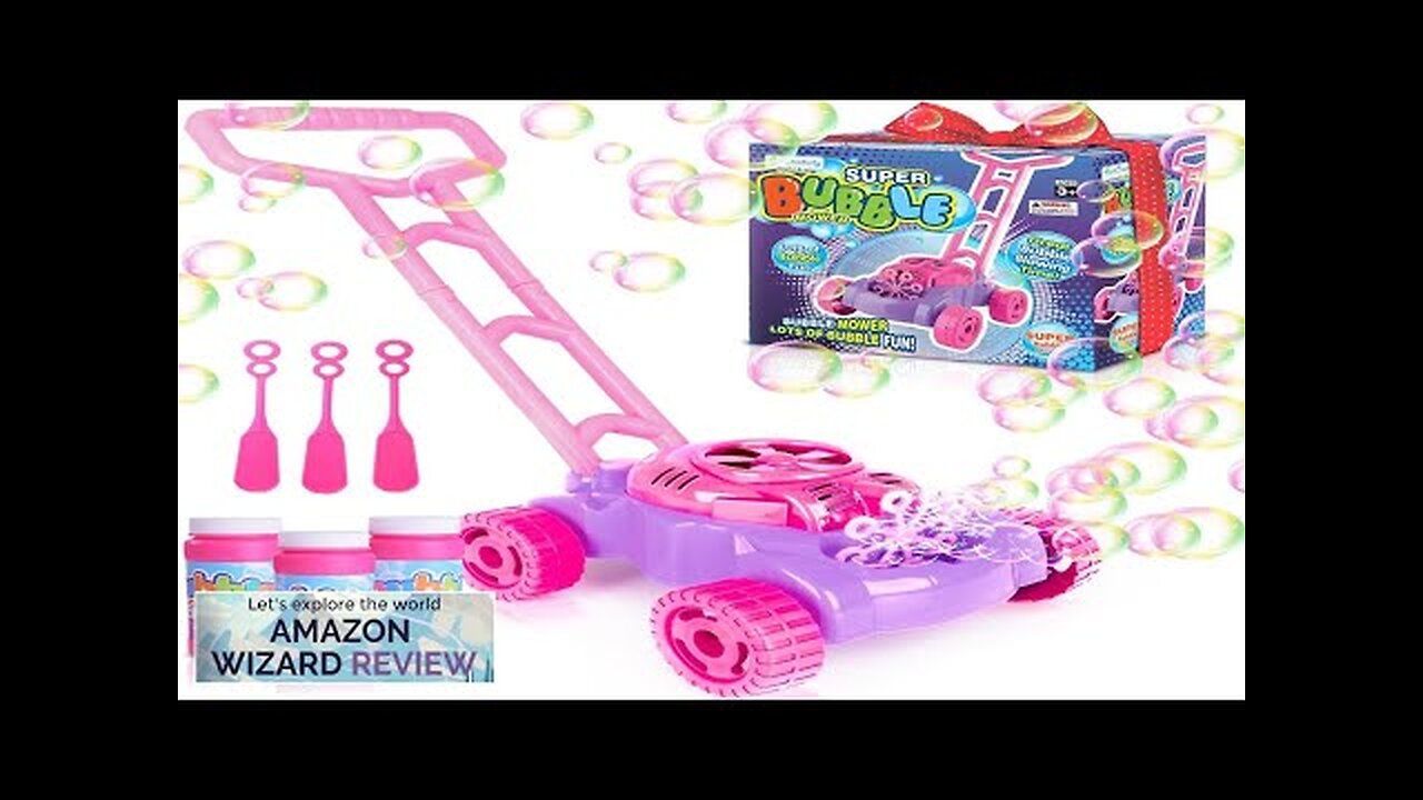 ArtCreativity Bubble Lawn Mower for Toddlers Kids Bubble Blower Machine Indoor Outdoor Review