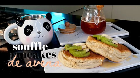 Oats souffle pancakes (panquecas japonesas de avena)