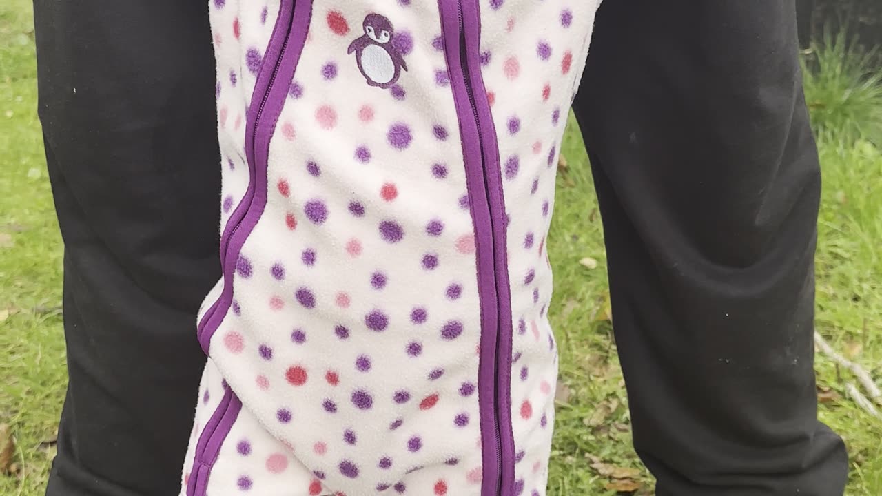 Little Kayla out for another walk with mommy’s help 👣