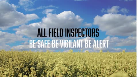 Stay safe while during field inspections!