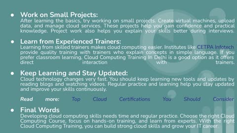 How Can You Effectively Develop Cloud Computing Skills?
