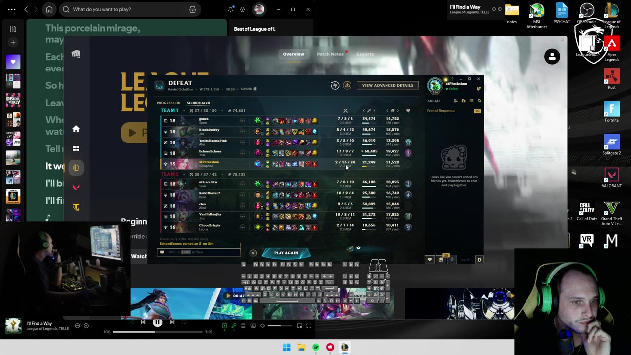 A Phrakshun of: Phrakshun 09/27/25 - League of LoLz 260 - Platinum Potential