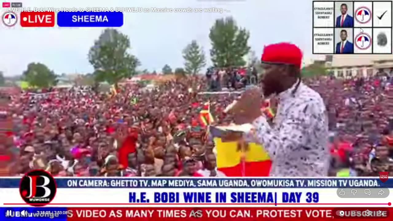 H.E. Bobi Wine Heads to SHEEMA & BUHWEJU - Campaign Trail Day 39