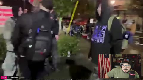 Fake Weird Gangster Threatens #Tommy Boi At #NoKings #Portland #ANTIFA #ICE #Protest