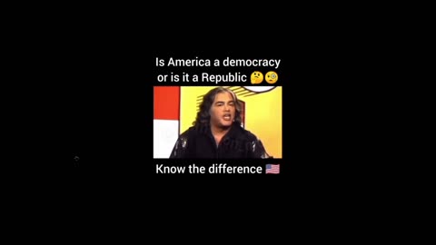 America is NOT a Democracy. A Democracy is not free. We are a Republic