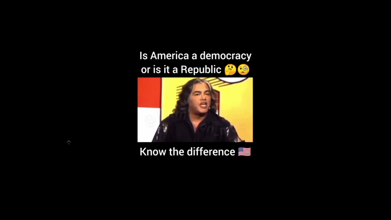 America is NOT a Democracy. A Democracy is not free. We are a Republic
