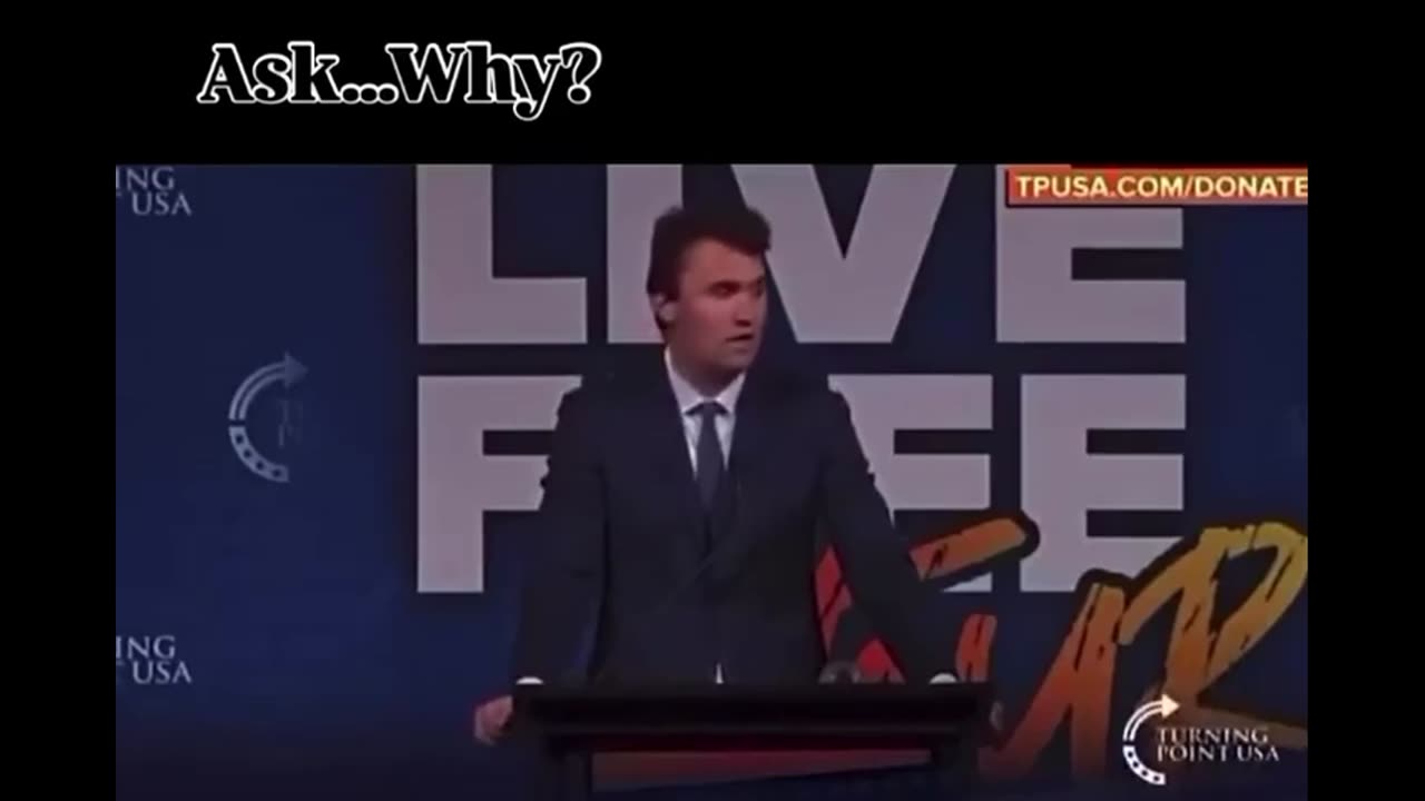 “You better keep asking questions because it’s the ONLY thing that keeps us free.” ~Charlie Kirk