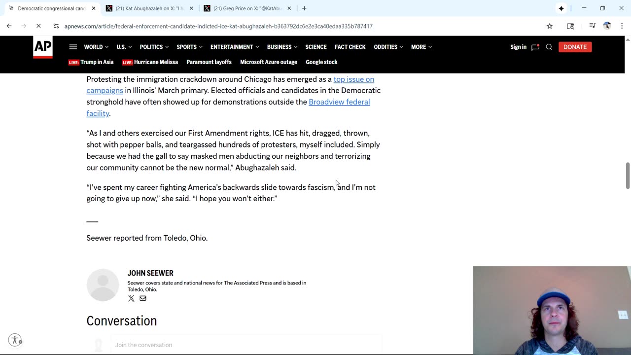 Illinois Congressional Candidate Indicted Over ICE Protests In Chicago