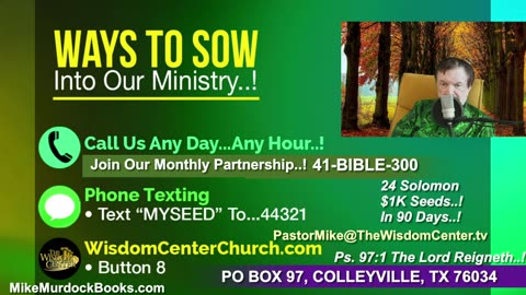 Mon Oct. 27 - MM Bible World With Mike Murdock..!!