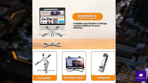 Moallia Laptop Stand with 360 Rotating Base